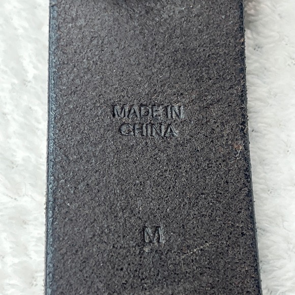 Lauren Ralph Lauren Black Leather Western Concho Belt Turquoise Stone Size M - Picture 8 of 12